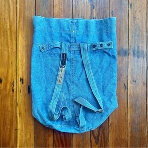 Vintage 90s NY Line denim bucket backpack bag